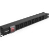 Блок розеток EXEGATE SERVERPRO PDU-19H808 AL-8С13-C14-SW EX280854RUS