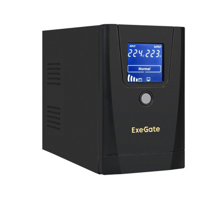 Источник бесперебойного питания EXEGATE SPECIALPRO SMART LLB-650.LCD.AVR.1SH.2C13.RJ.USB