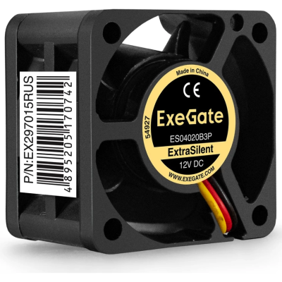 Вентилятор 12В DC EXEGATE EXTRASILENT ES04020B3P